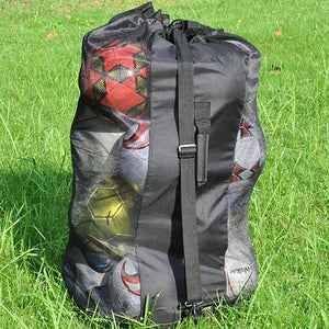 Outdoor Soccer Football Carrying Sack Extra Large Ball Shoulder Bag Waterproof Basketball Storage Bag Net Sports Mesh Drawstring