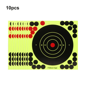 10Pcs Lot Color Splash Flower Target 8-Inch Adhesive Reactivity Target Stickers Lightweight Shoot Target Durable Reactivity Aim