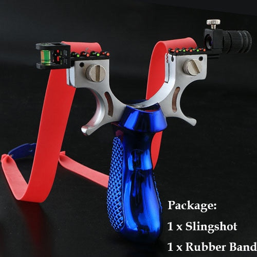 Laser Slingshot with Rubber Band High Precision Powerful 98K Shooting Slingshot Catapult for Outdoor Hunting Game