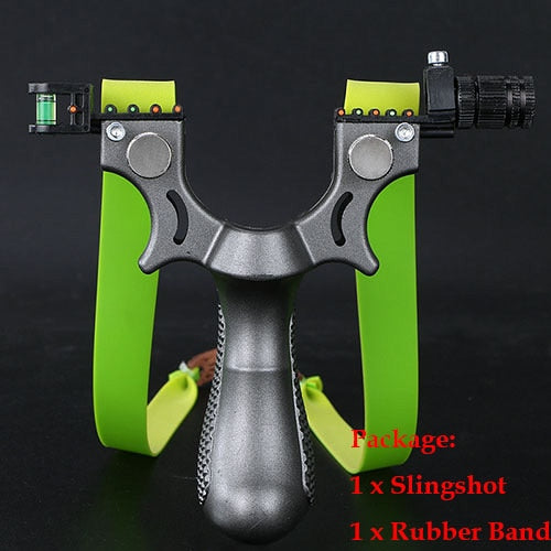 Laser Slingshot with Rubber Band High Precision Powerful 98K Shooting Slingshot Catapult for Outdoor Hunting Game