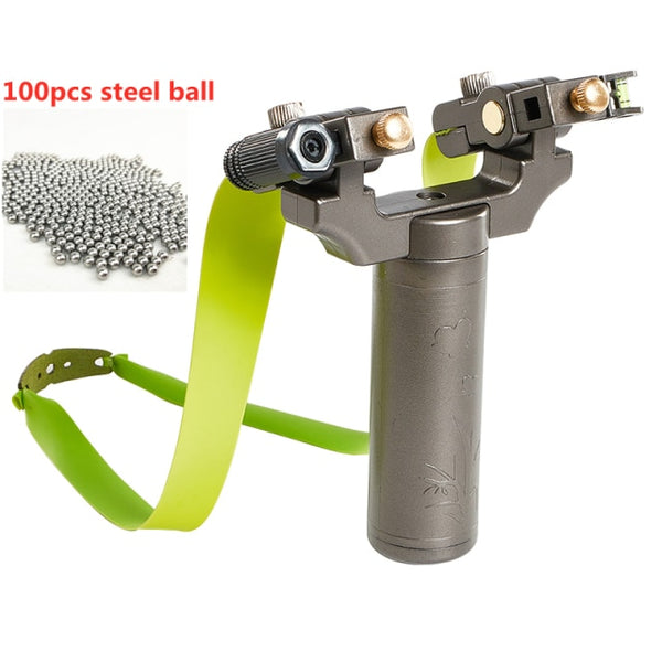 Laser Slingshot with Rubber Band High Precision Powerful 98K Shooting Slingshot Catapult for Outdoor Hunting Game