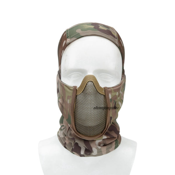 Tactical Balaclava Headgear Mask Army Airsoft Paintball Full Face Mask Breathable Outdoor Hunting Wargame CS Protection Mask